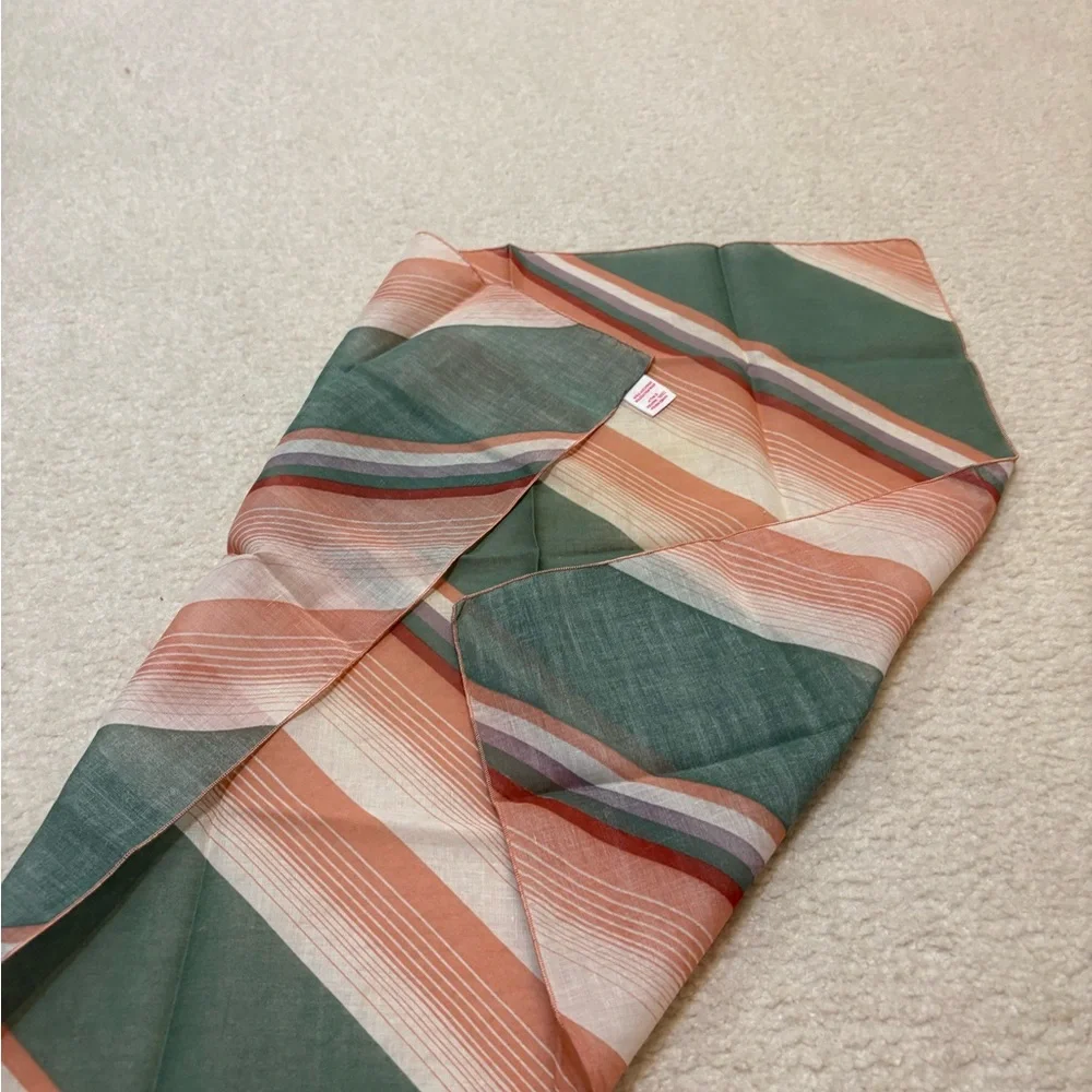 21x21 Plaid Scarf Bandana Vintage Carol Laurie 1970’s Square - Picture 4 of 14